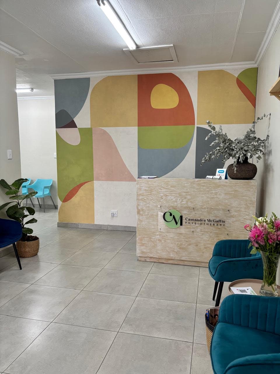 Cassandra McGaffin Physiotherapy reception